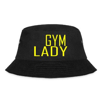 Gym Lady - Bucket Hat - Schwarz - Vorne - Lela (165cm)