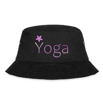 yoga Meditation Geschenk Geschenkidee - Bucket Hat - Schwarz - Vorne - Lela (165cm)