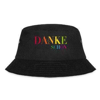 Ein Herzliches Dankeschön sagen - Bucket Hat - Schwarz - Vorne - Lela (165cm)
