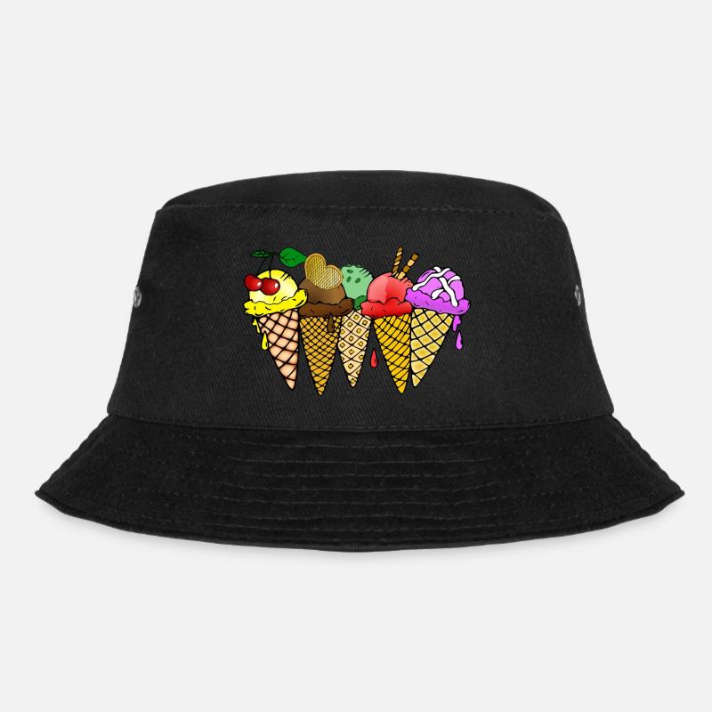 Glace Glace vanille Glace chocolat Glace fraise Framboise - Bob - noir