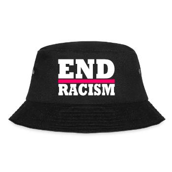 End Racism - Bucket Hat - Schwarz - Vorne - Lela (165cm)