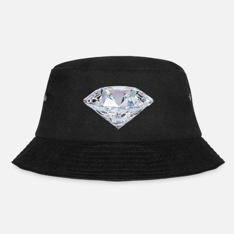 Diamant - Bucket Hat - Schwarz