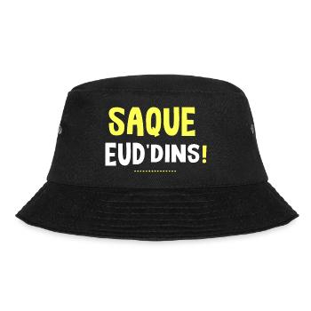 T shirt chti saque eud'dins chtimi ch'ti - Bob - noir - Devant - Lela (165cm)