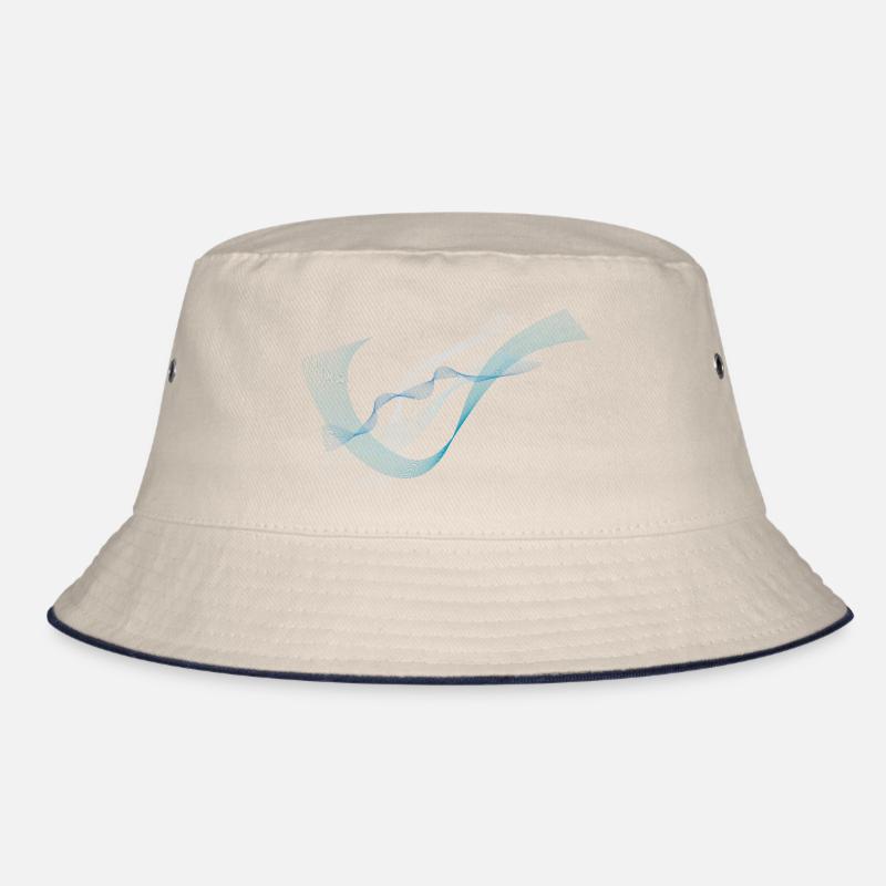 blue wave Bucket Hat