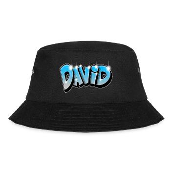 David - Bucket Hat - Schwarz - Vorne - Lela (165cm)