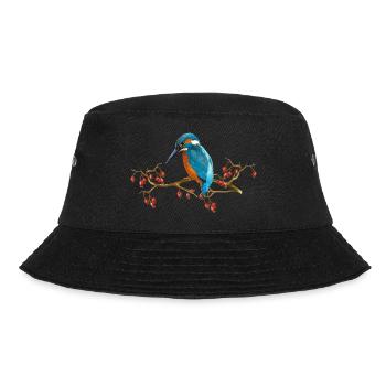 Bunte Vogel - Bucket Hat - Schwarz - Vorne - Lela (165cm)