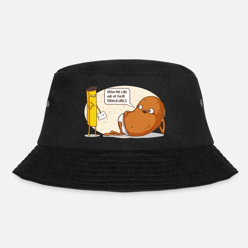 Potato - Bucket Hat - black