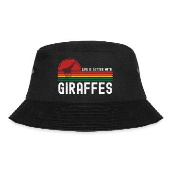 Giraffe - Bucket Hat - Schwarz - Vorne - Lela (165cm)