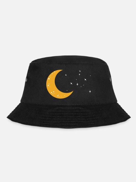 Mond - Bucket Hat - Schwarz