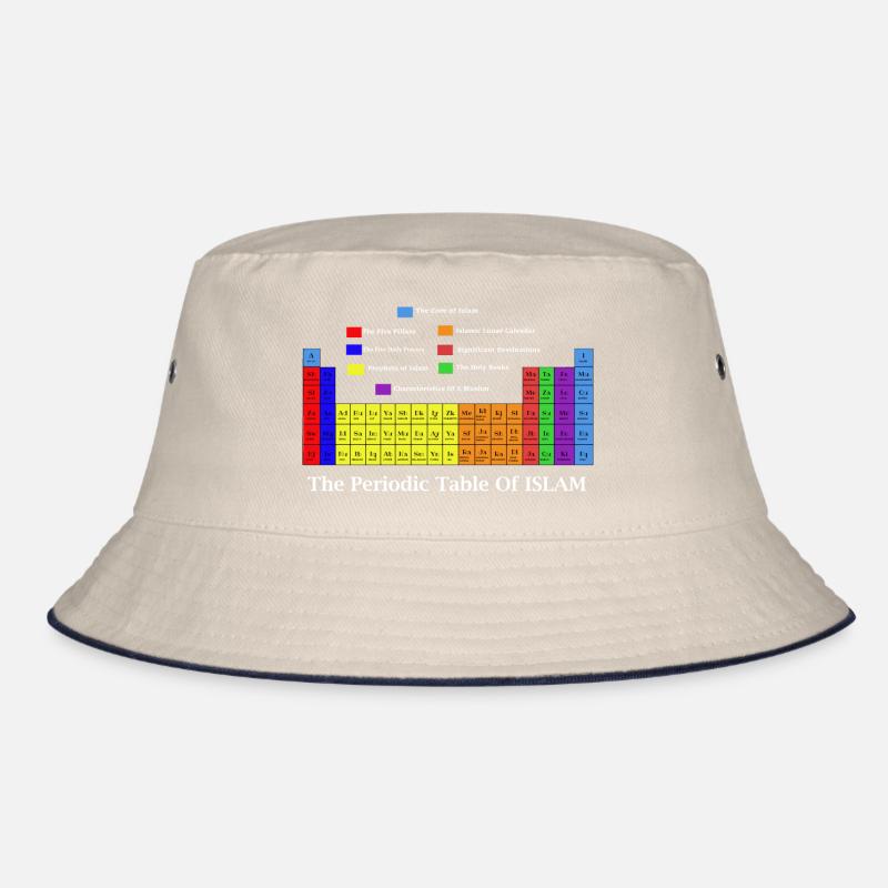 Periodensystem des Islam Muslimische Eid Geschenk Bucket Hat