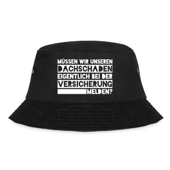 Dachschaden bei der Versicherung melden? - Bucket Hat - Schwarz - Vorne - Lela (165cm)