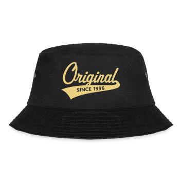 Original Since 1996 (Geburtsjahr, Geburtstag / B) - Bucket Hat - Schwarz - Vorne - Lela (165cm)