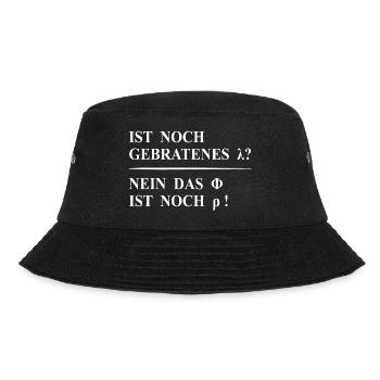 Lustiger Spruch - Physik - Mathe - Chemie - Bucket Hat - Schwarz - Vorne - Lela (165cm)