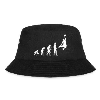 Basketball Evolution with Basketballer - Bucket Hat - black - Front - Lela (165cm)