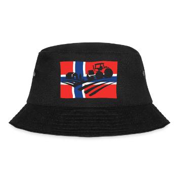 Norway Tractor Agriculture - Bucket Hat - black - Front - Lela (165cm)