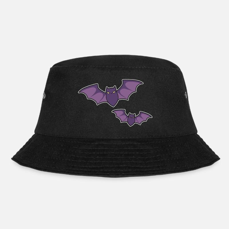 Fledermäuse - Bucket Hat - Schwarz