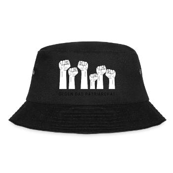 Female Empowerment - Gegen das Patriarchat - Bucket Hat - Schwarz - Vorne - Lela (165cm)