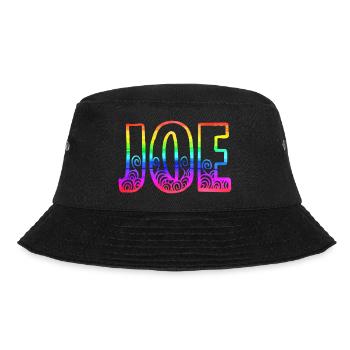 joe rs regenbogen - Bucket Hat - Schwarz - Vorne - Lela (165cm)