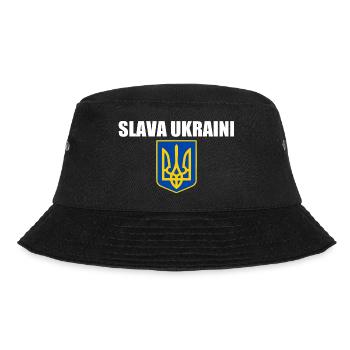 Slava ukraini - Bucket Hat - Schwarz - Vorne - Lela (165cm)
