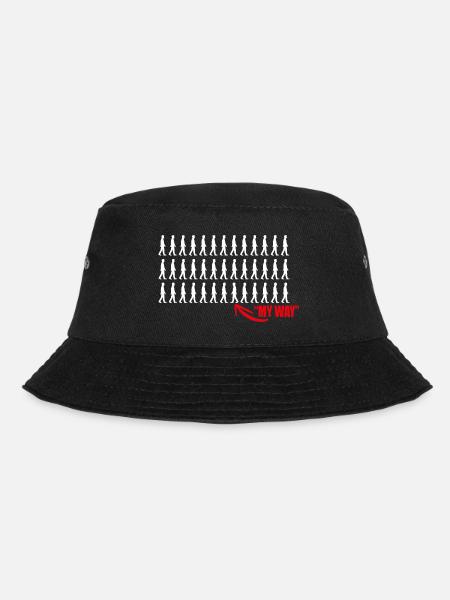 Mein Weg Motiv - Bucket Hat - Schwarz