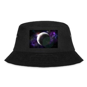 Moon and space - Bucket Hat - black - Front - Lela (165cm)