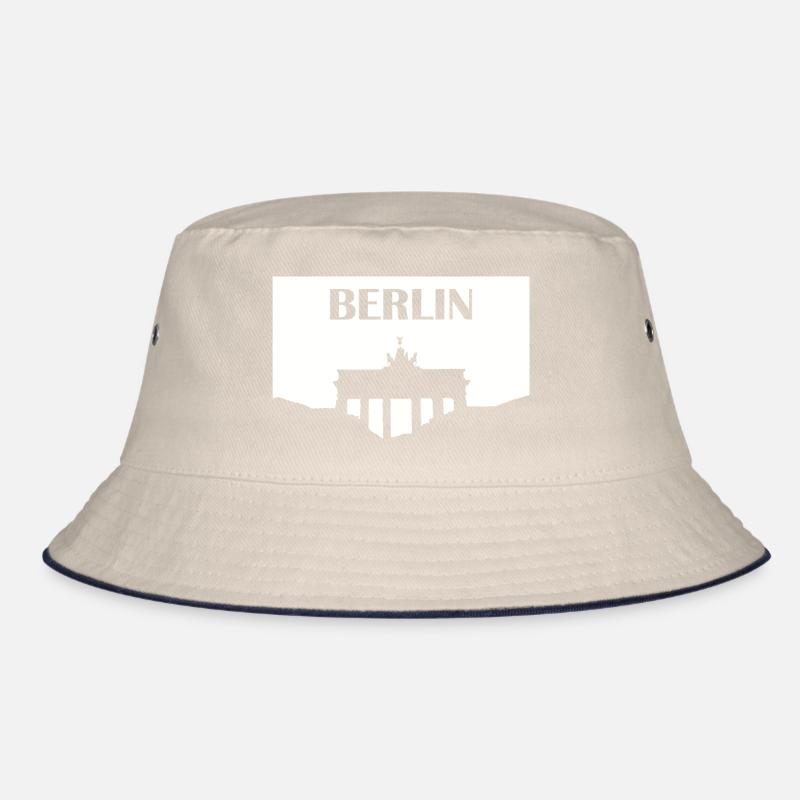Berlin Brandenburg Gate white Bucket Hat