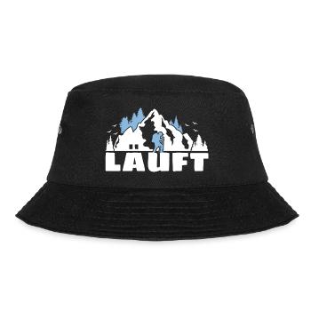 Wandern Hiking Trekking Laufen Fußgänger Wander - Bucket Hat - Schwarz - Vorne - Lela (165cm)