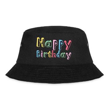Congratulations Birthday Gift - Bucket Hat - black - Front - Lela (165cm)