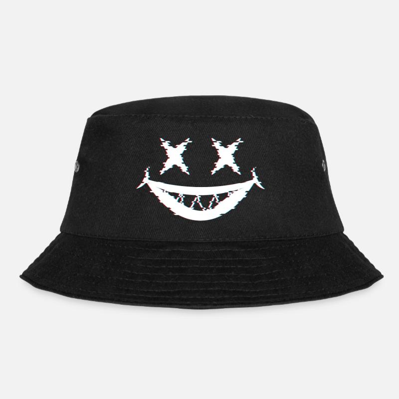 Joker Glitch - Bucket Hat - Schwarz