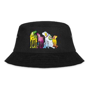 Hunde Welpe Hunderasse Meute Haustier Terrier Mops - Bucket Hat - Schwarz - Vorne - Lela (165cm)