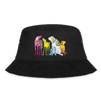 Hunde Welpe Hunderasse Meute Haustier Terrier Mops - Bucket Hat - Schwarz - Vorne - Lela (165cm)