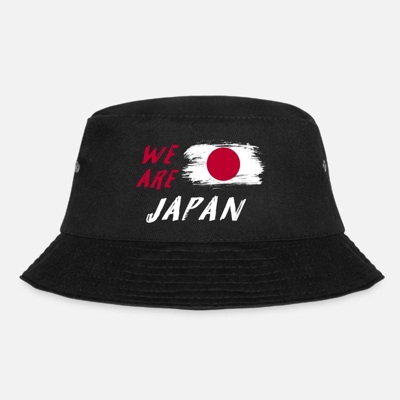 we are Japan flags design - Bucket Hat - black