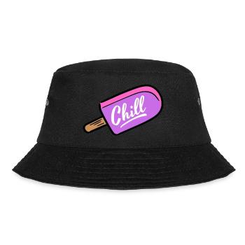 Eiscreme Chill - Bucket Hat - Schwarz - Vorne - Lela (165cm)