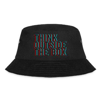 Think outside the box - Bucket Hat - Schwarz - Vorne - Lela (165cm)