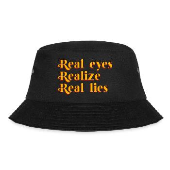Real Eyes Realize Real Lies - Bucket Hat - black - Front - Lela (165cm)