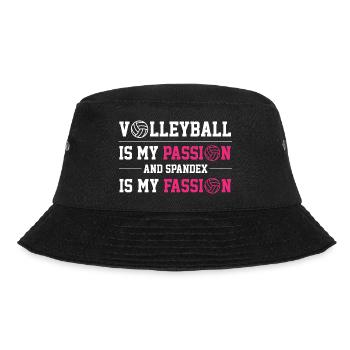 volleyball is my passion Design - Bucket Hat - Schwarz - Vorne - Lela (165cm)