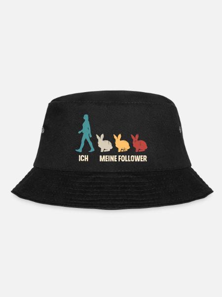 Ich Meine Follower Hasen Kaninchen - Bucket Hat - Schwarz