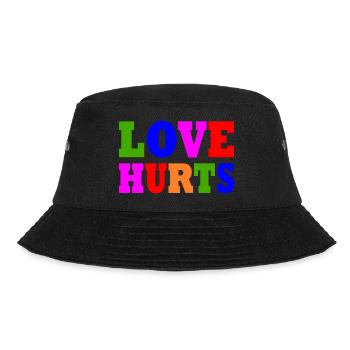 Love hurts - Bucket Hat - Schwarz - Vorne - Lela (165cm)