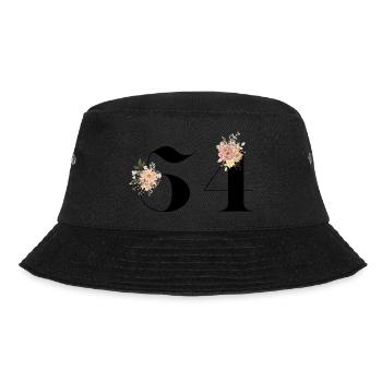 54th Anniversary flowers (Gift of 54 years) - Bucket Hat - black - Front - Lela (165cm)
