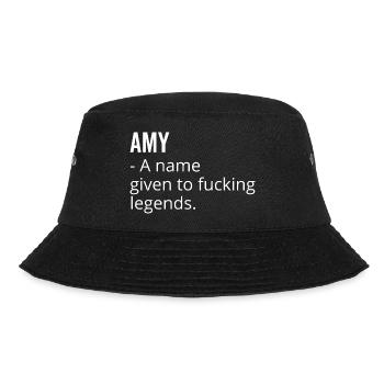 Amy a Name Given to Fucking Legends - Bucket Hat - black - Front - Lela (165cm)