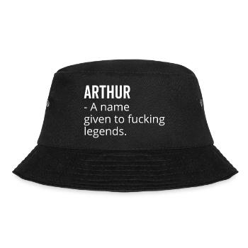 Arthur a Name Given to Fucking Legends - Bucket Hat - black - Front - Lela (165cm)