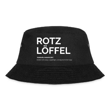 Rotz löf fel - Bucket Hat - Schwarz - Vorne - Lela (165cm)