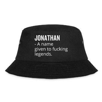 Jonathan ein Name, der Fucking Legends gegeben wurde - Bucket Hat - Schwarz - Vorne - Lela (165cm)