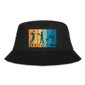 Handball Handballer Vintage Geschenk - Bucket Hat - Schwarz - Vorne - Lela (165cm)