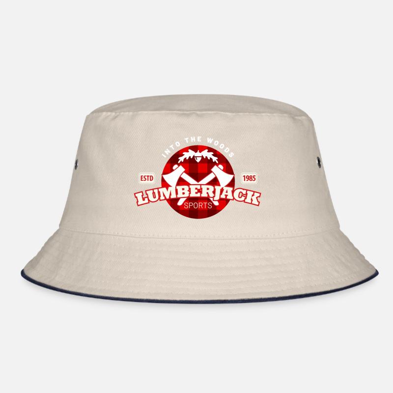 lumberjack check pattern Bucket Hat