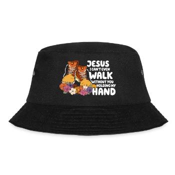 Church Religion Catholic Catholic Jesus Christ - Bucket Hat - black - Front - Lela (165cm)