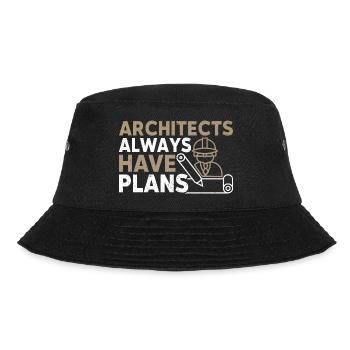 Architekt Kunst Architektur Designer - Bucket Hat - Schwarz - Vorne - Lela (165cm)