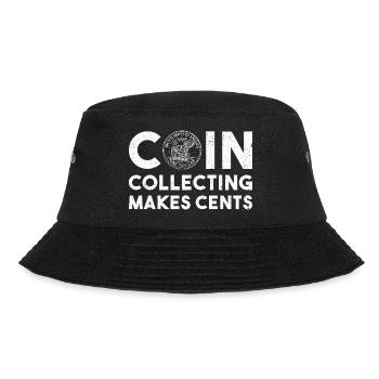 Numismatic Coin Collecting Gift - Bucket Hat - black - Front - Lela (165cm)