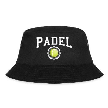 Padel - Geschenk für Padelspieler - Bucket Hat - Schwarz - Vorne - Lela (165cm)