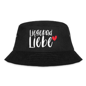 Fahrrad Liegerad Liebe Radsport Sport Geschenk - Bucket Hat - Schwarz - Vorne - Lela (165cm)